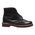 DR MARTENS Bentley Brogue Lace-Up Boots Black Leather Mens UK 8 Cheap