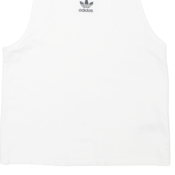 ADIDAS Womens Vest White Sleeveless UK 8 on Sale