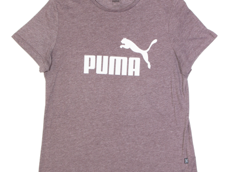 PUMA Womens T-Shirt Maroon L For Discount