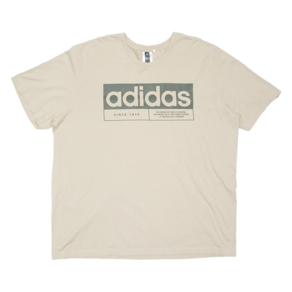 ADIDAS Mens T-Shirt Green 2XL Fashion