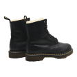 DR MARTENS 1460 Serena Lace-Up Boots Black Leather Womens UK 7 on Sale