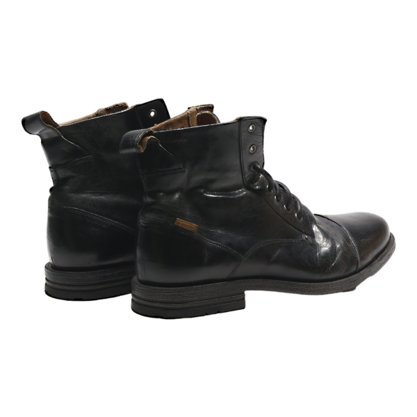 LEVI S Lace-Up Boots Black Leather Mens UK 11 Discount