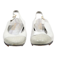 ALEXANDRIA Slingback Heels White Leather Womens UK 6 Online Sale