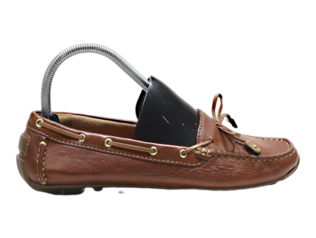 CLARKS Boat Shoes Brown Leather Womens UK 5.5 Discount