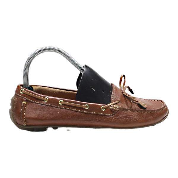 CLARKS Boat Shoes Brown Leather Womens UK 5.5 Discount