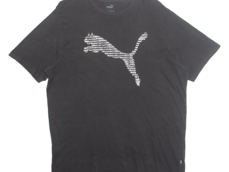 PUMA Mens T-Shirt Black L Online now