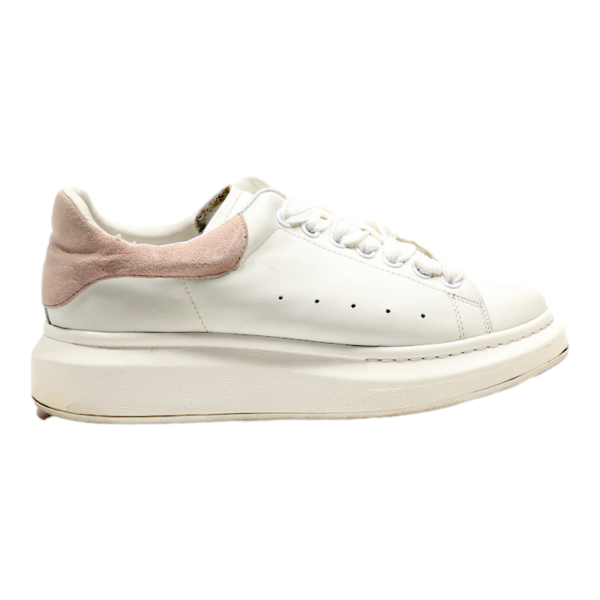 ALEXANDER MCQUEEN Sneaker Trainers White Leather Womens UK 7.5 Online Hot Sale