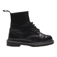 DR MARTENS 1460 Mono Lace-Up Boots Black Leather Mens UK 6 For Sale