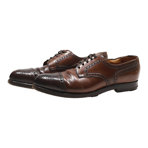 Brogue Shoes Brown Leather Mens UK 11.5 For Cheap