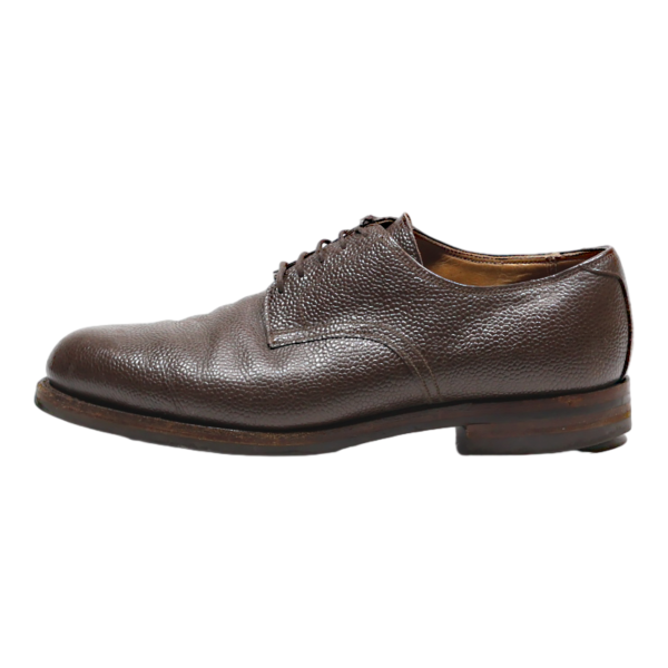 Derby Shoes Brown Leather Mens UK 8 Online