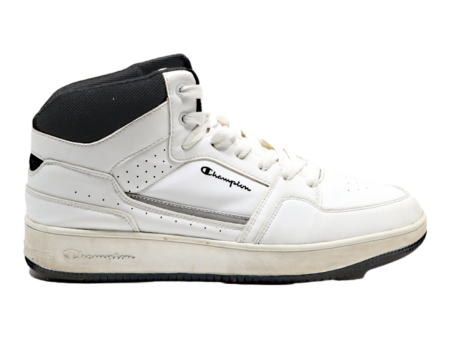 CHAMPION High Top Trainers White Leather Mens UK 8.5 Fashion