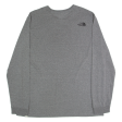 THE NORTH FACE Mens T-Shirt Grey Long Sleeve XL Online Hot Sale