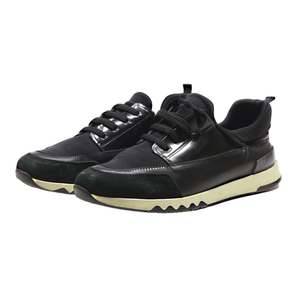 HERMES Sneaker Trainers Black Synthetic Mens UK 9.5 Online Sale