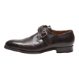 SAINT CRISPIN Monk Shoes Brown Leather Mens UK 8 on Sale