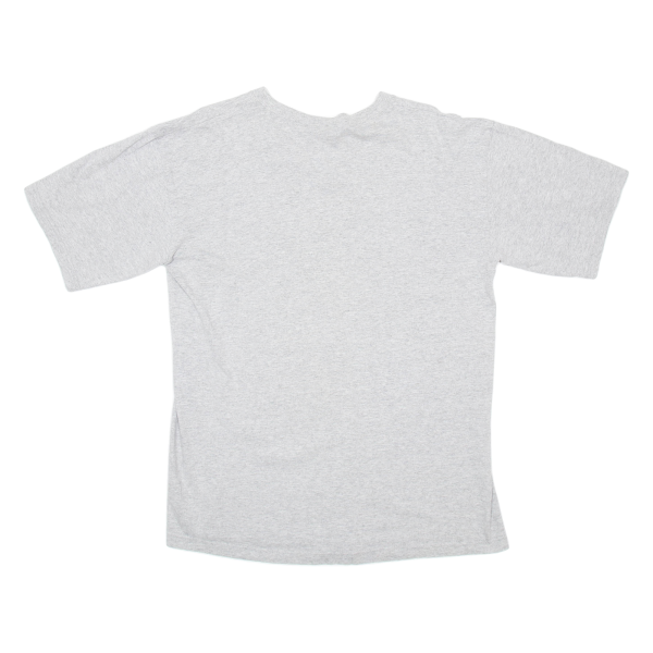 REEBOK Mens T-Shirt Grey V-Neck M For Sale