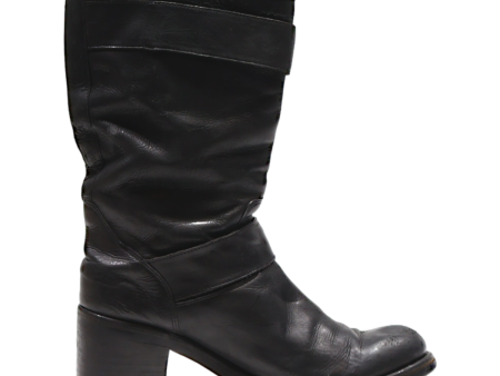 FREE LANCE Biker Boots Black Leather Womens UK 5 Sale