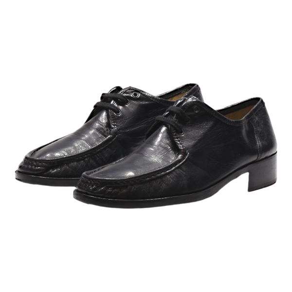 DANIELA Derby Shoes Black Leather Mens UK 6.5 For Discount