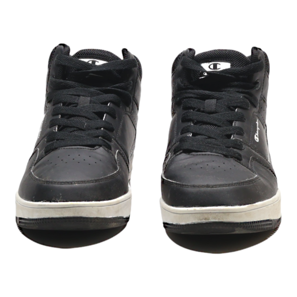 CHAMPION High Top Trainers Black Leather Mens UK 8.5 For Cheap