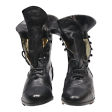 EVERYBODY Heeled Lace-Up Boots Black Leather Womens UK 2 on Sale