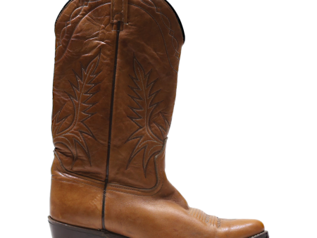 ACME Cowboy Boots Brown Leather Mens UK 8.5 on Sale