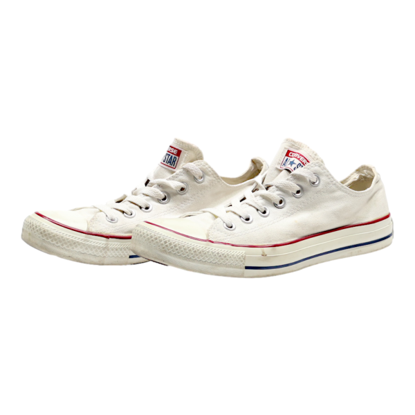 CONVERSE Chuck Taylor All Star 2017 Low Top Trainers White Canvas Womens UK 7 Hot on Sale