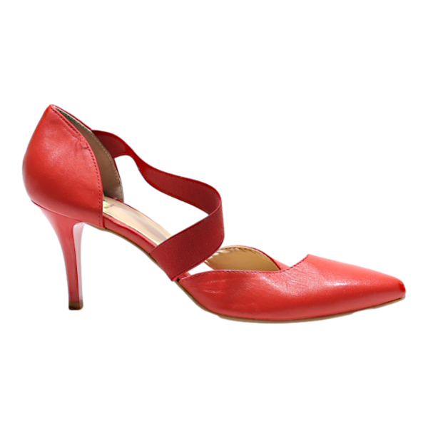 BATA D‚ÄôOrsay Heels Red Leather Womens UK 6 Supply