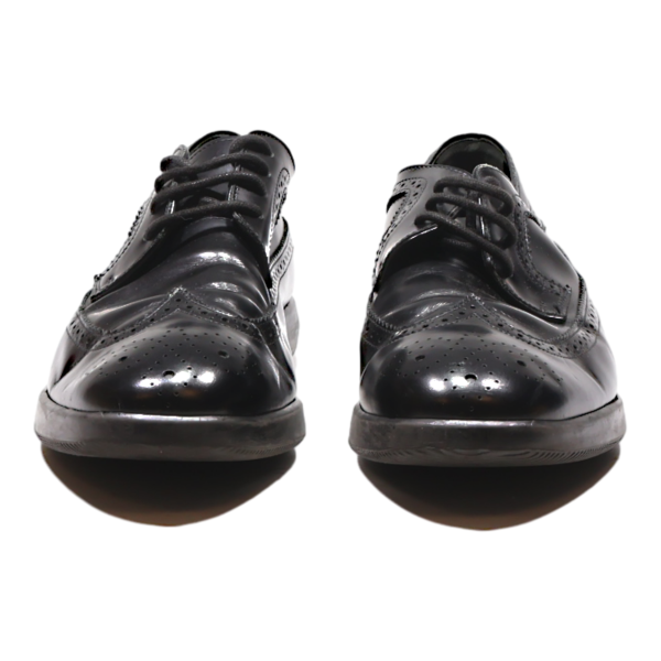 HOGAN Brogue Shoes Black Leather Mens UK 9 For Sale