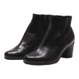 CLARKS Ankle Boots Black Leather Womens UK 7.5 For Cheap