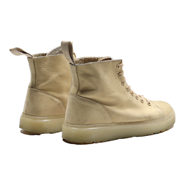 DR MARTENS 1460 Talib Lace-Up Boots Beige Leather Womens UK 6.5 For Sale