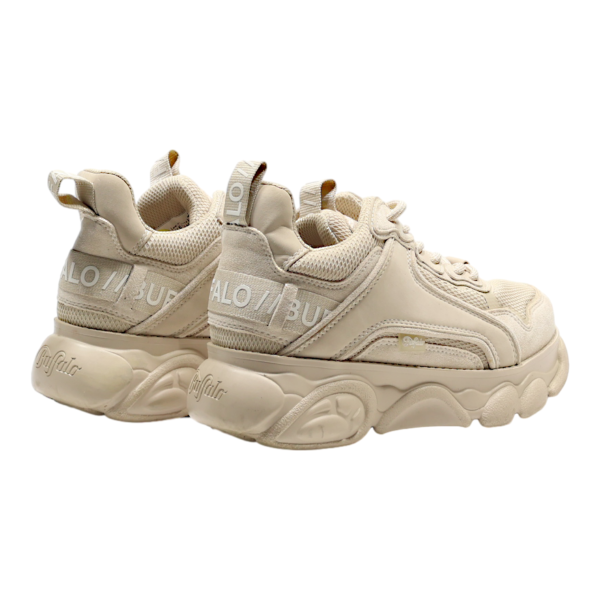 BUFFALO Platform Trainers Beige Synthetic Womens UK 6 Fashion