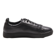 EMPORIO ARMANI Sneaker Trainers Black Leather Womens UK 6 Hot on Sale