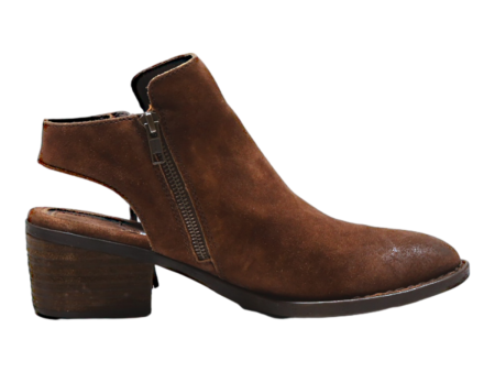 BORN Ankle Boots Brown Leather Womens UK 7 Online Hot Sale