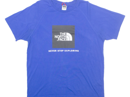 THE NORTH FACE Mens T-Shirt Blue L Fashion