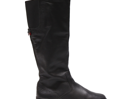 BALLY Riding Boots Black Leather Womens UK 4 Fashion