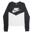 NIKE Womens T-Shirt Black Long Sleeve L For Cheap