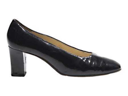 BALLY Pump Heels Black Leather Womens UK 6.5 Fashion