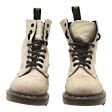 DR MARTENS Pascal GLTR 1460 Lace-Up Boots Beige Synthetic Womens UK 3 For Discount