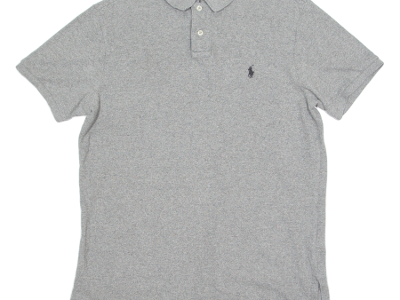 POLO RALPH LAUREN Mens Polo Shirt Grey L Online now