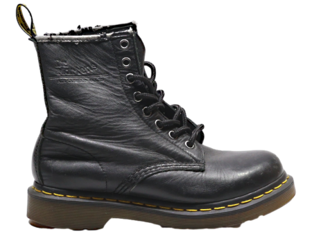 DR MARTENS 1460 Lace-Up Boots Black Leather Womens UK 4 Discount