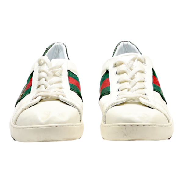 GUCCI Sneaker Trainers White Leather Womens UK 7 Fashion