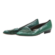 BALLY Ballet Shoes Green Leather Womens UK 6 Fashion