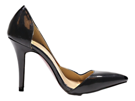 CHRISTIAN LOUBOUTIN D‚ÄôOrsay Heels Black Leather Womens UK 4 For Sale