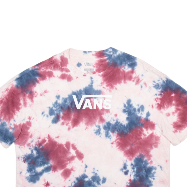 VANS Cropped Womens Tie Dye T-Shirt Pink L Online now