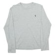 POLO RALPH LAUREN Mens T-Shirt Grey Long Sleeve S Online Hot Sale