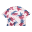 VANS Cropped Womens Tie Dye T-Shirt Pink L Online now