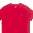 POLO RALPH LAUREN Mens T-Shirt Red S Fashion