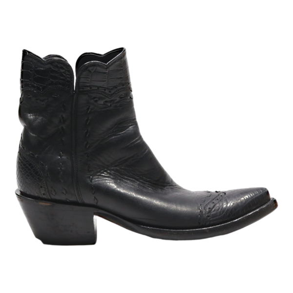 Ankle Boots Black Leather Womens UK 5 For Sale