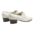 BALLY Heeled Derby Shoes White Leather Womens UK 4.5 For Cheap