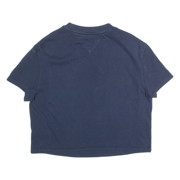 TOMMY HILFIGER Cropped Womens T-Shirt Blue S Online Sale