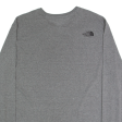 THE NORTH FACE Mens T-Shirt Grey Long Sleeve XL Online Hot Sale